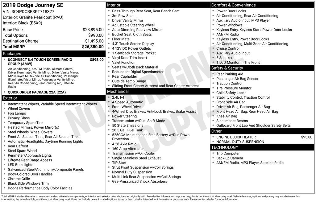 Used 2019 Dodge Journey SE image 14