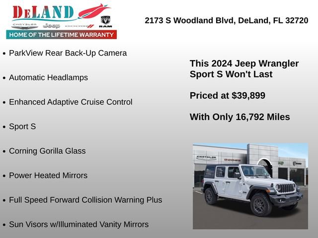 Used 2024 Jeep Wrangler Unlimited Sport AWD/4WD image 37