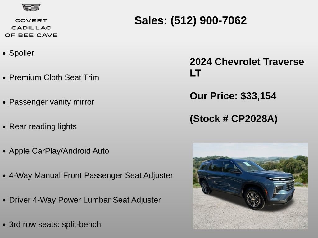 Used 2024 Chevrolet Traverse LT FWD image 12