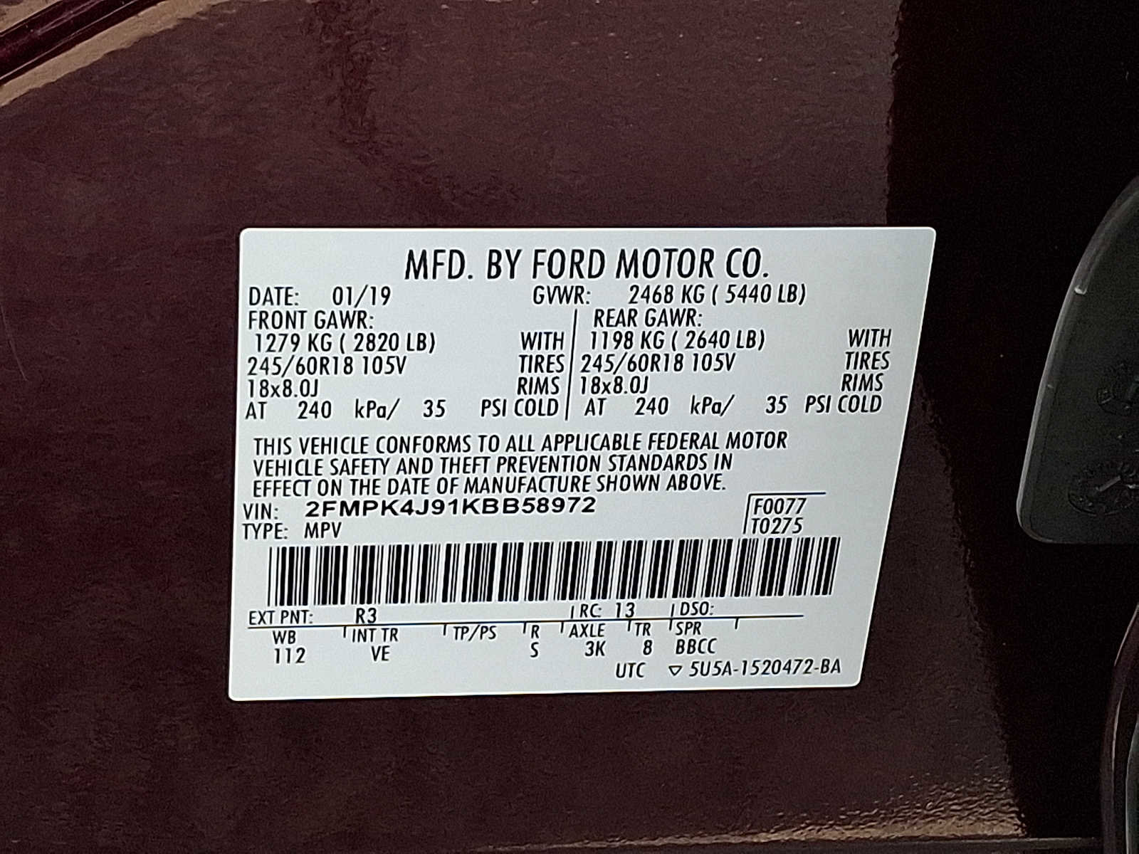 Used 2019 Ford Edge SEL w/ Equipment Group 201A image 28