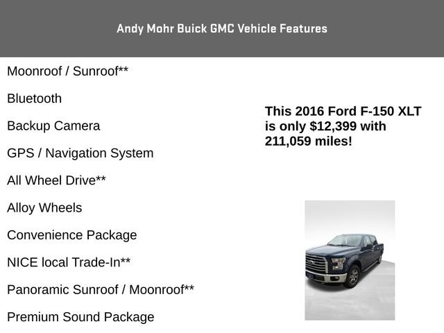 Used 2016 Ford F150 XLT w/ Equipment Group 302A Luxury AWD/4WD image 4