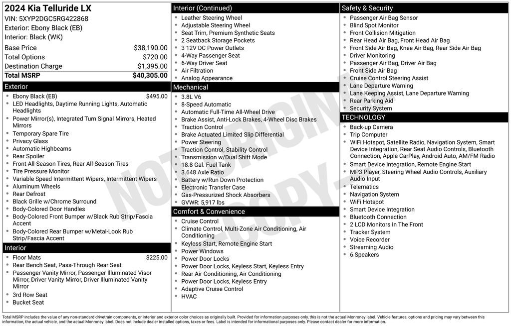 Certified 2024 Kia Telluride LX image 28