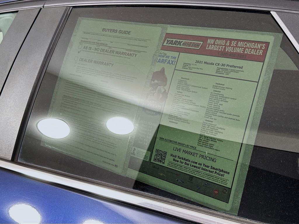 Certified 2021 MAZDA CX-30 AWD 2.5 S w/ Preferred Package image 13