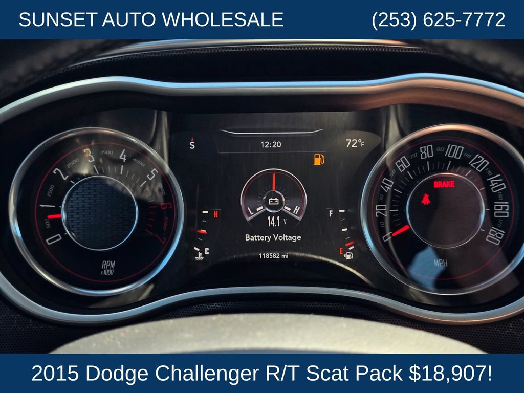 Used 2015 Dodge Challenger R/T Scat Pack w/ Leather Interior Group RWD image 31
