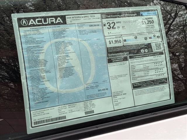 New 2026 Acura Integra A-Spec FWD image 19