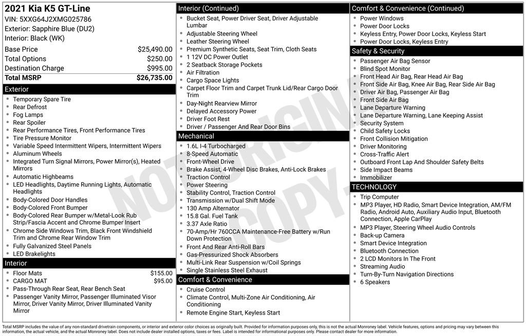 Used 2021 Kia K5 GT-Line FWD image 35
