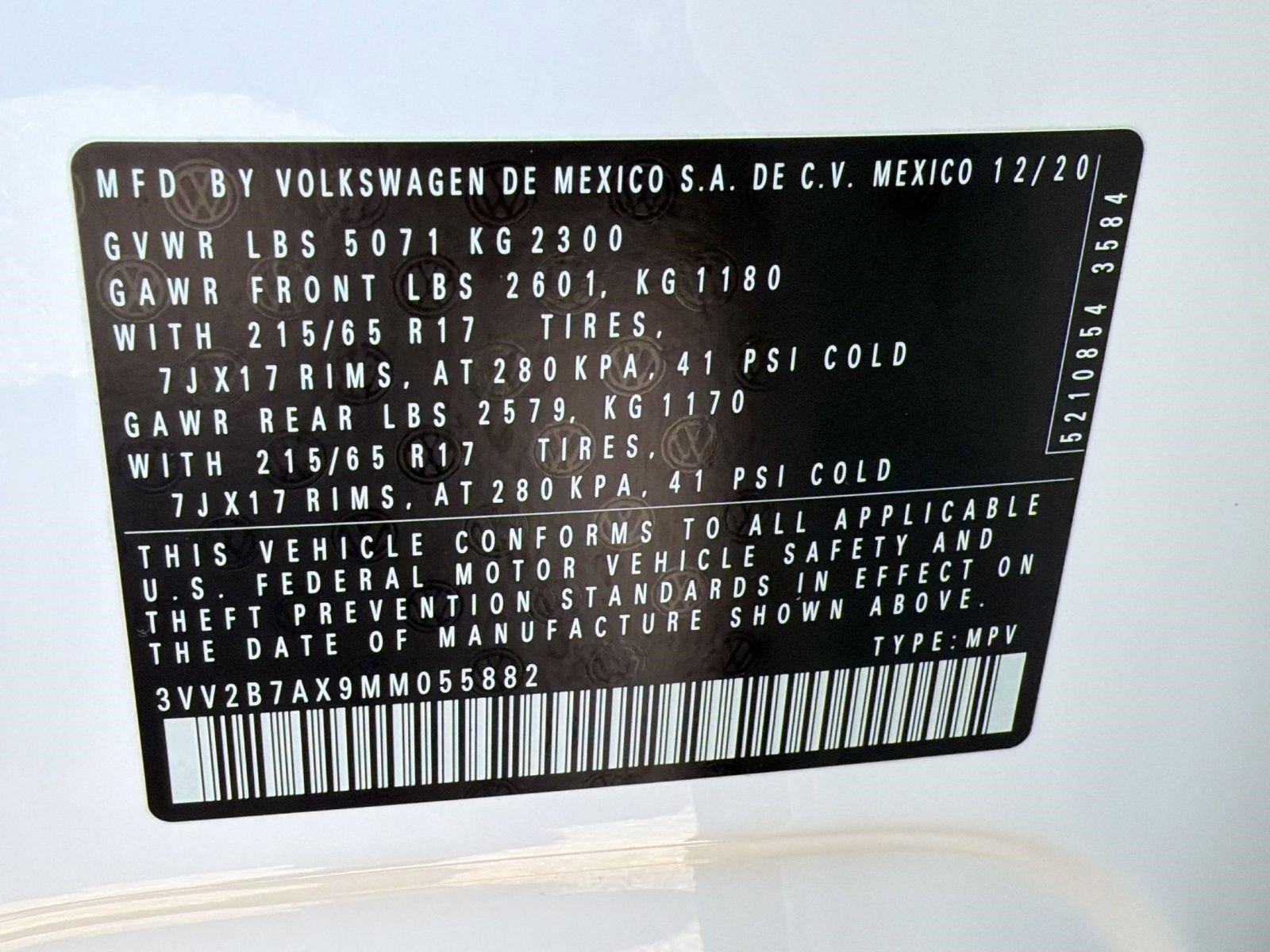 Used 2021 Volkswagen Tiguan SE w/ Panoramic Sunroof Package AWD/4WD image 19