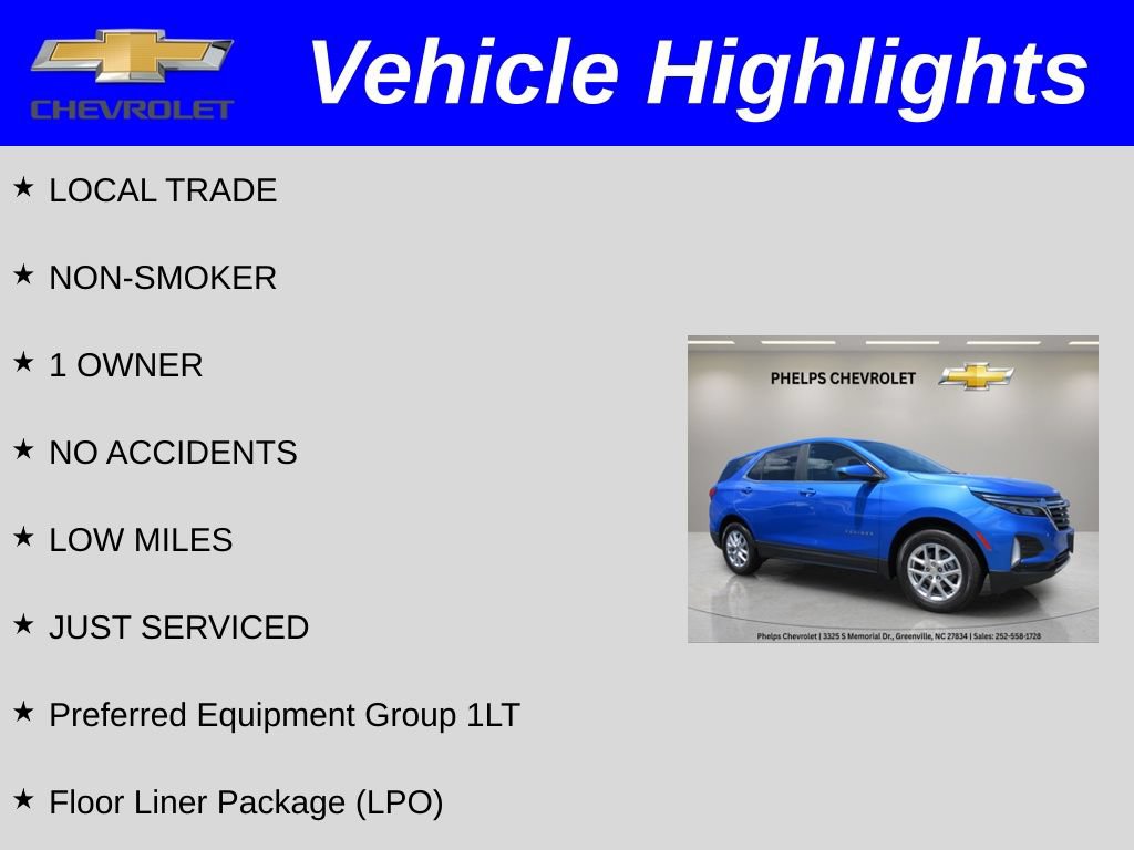 Certified 2024 Chevrolet Equinox LT w/ LPO, Floor Liner Package FWD image 2