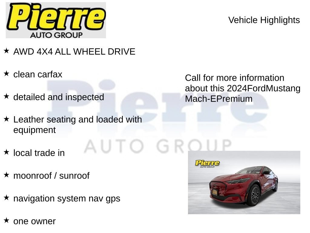 Certified 2024 Ford Mustang Mach-E Premium AWD/4WD image 7