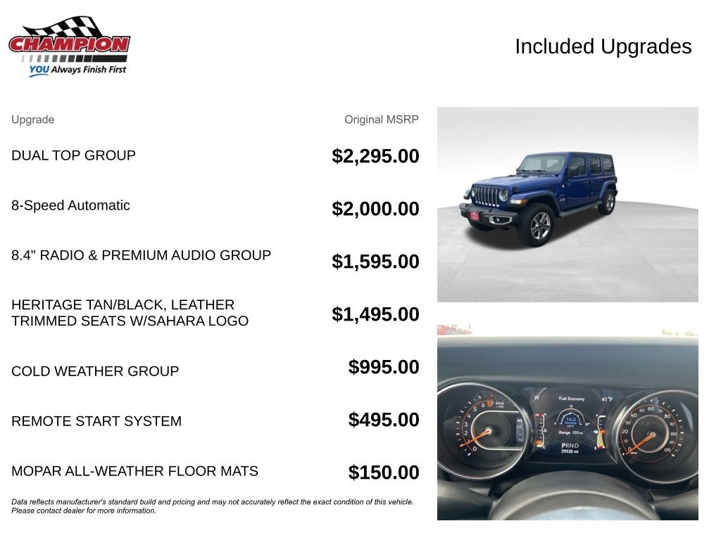 Used 2019 Jeep Wrangler Unlimited Sahara w/ Dual Top Group image 7