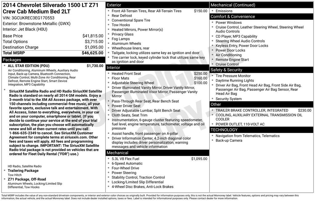 Used 2014 Chevrolet Silverado 1500 LT w/ All Star Edition AWD/4WD image 7