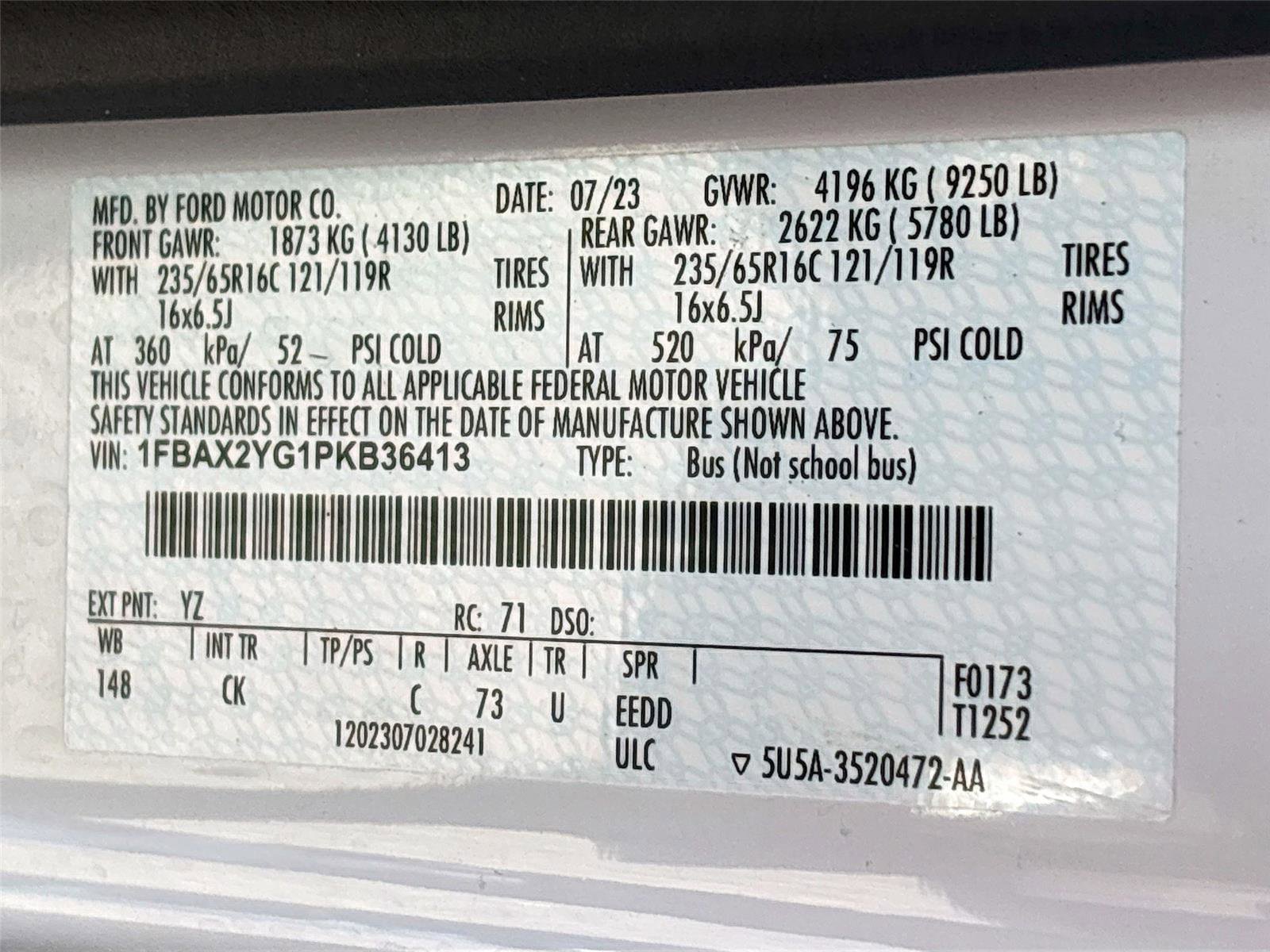 Used 2023 Ford Transit 350 XLT image 35