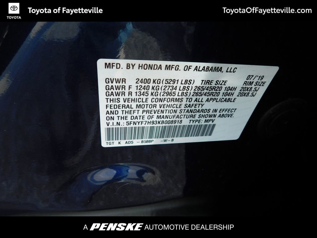 Used 2019 Honda Passport Touring image 9