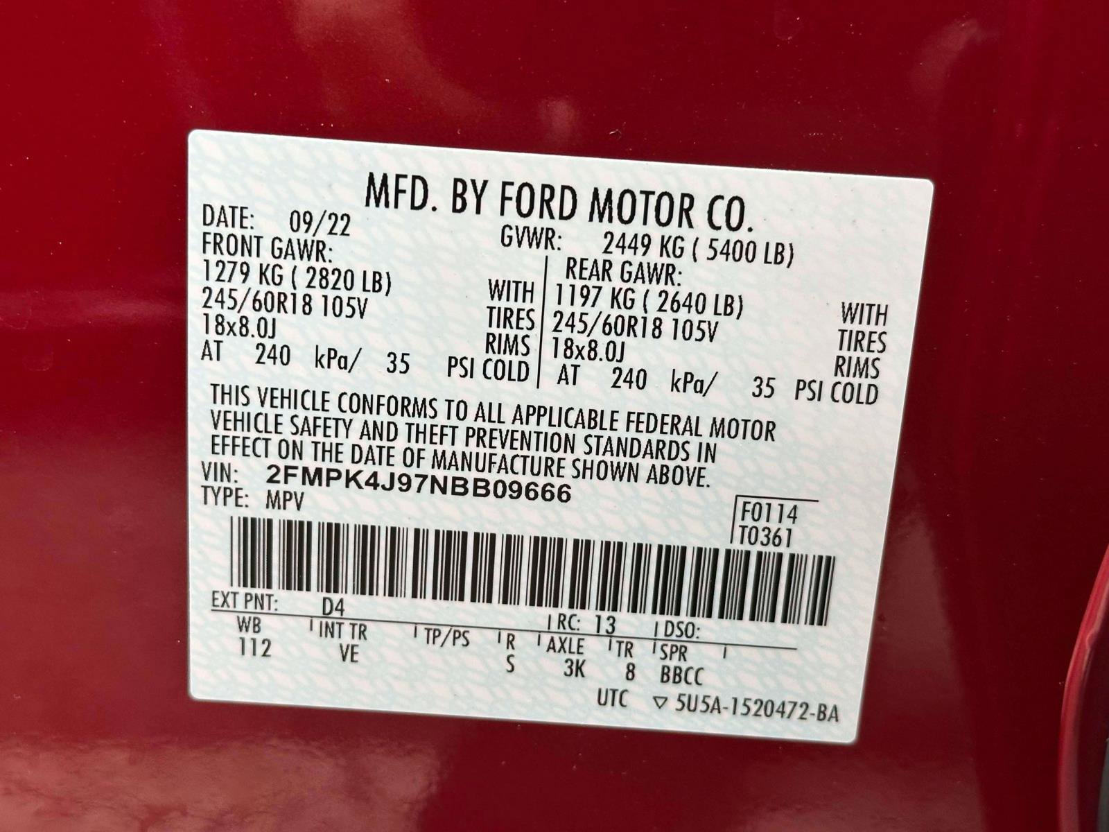 Certified 2022 Ford Edge SEL w/ Convenience Package image 19