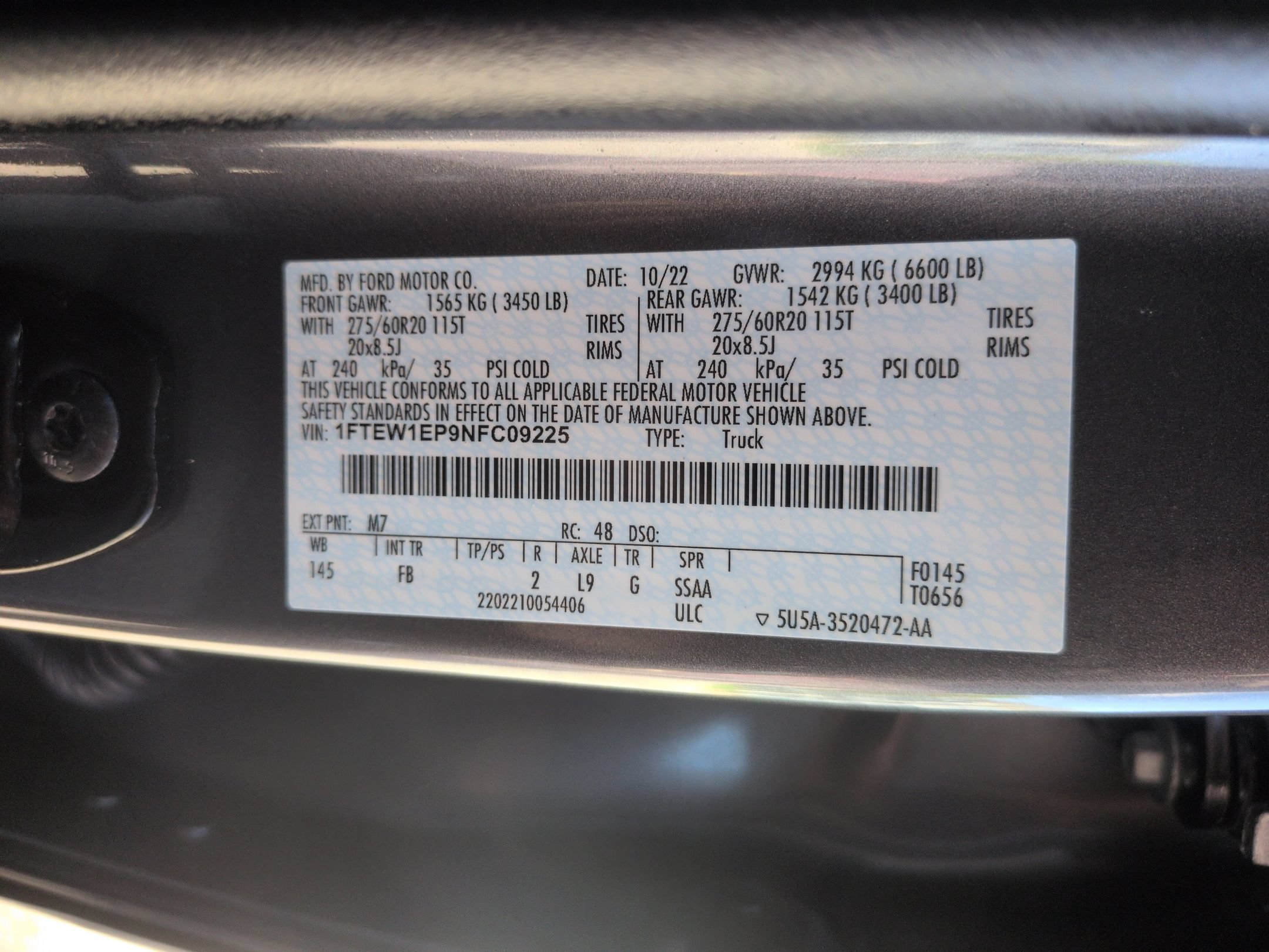 Certified 2022 Ford F150 XLT w/ Equipment Group 302A High AWD/4WD image 37