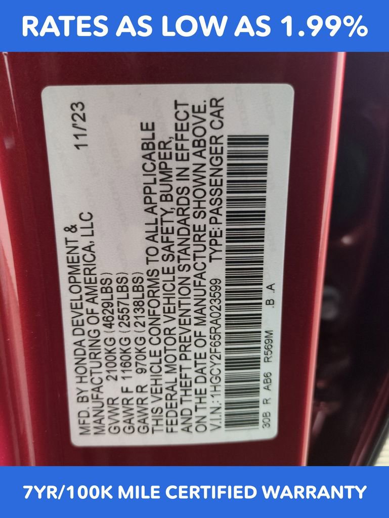 Certified 2024 Honda Accord EX-L image 29