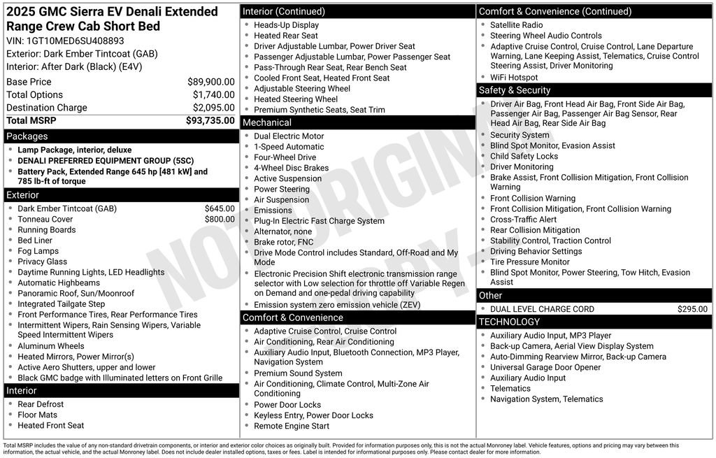New 2025 GMC Sierra EV Denali AWD/4WD image 3