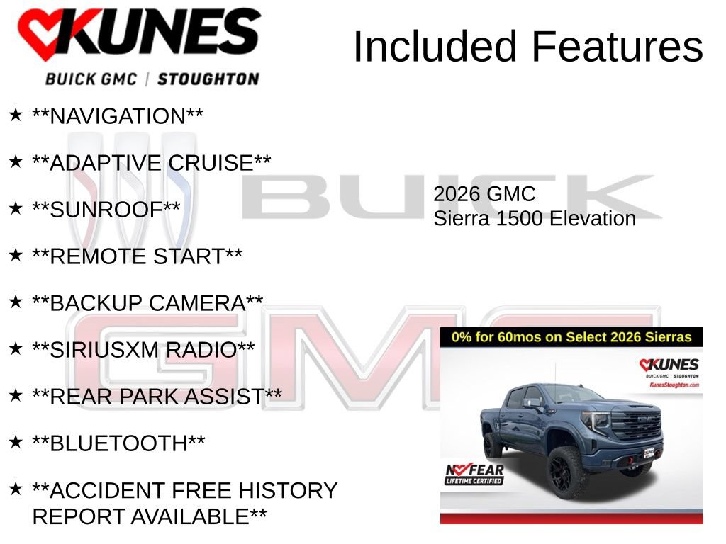 New 2026 GMC Sierra 1500 Elevation w/ Elevation Premium Package AWD/4WD image 2
