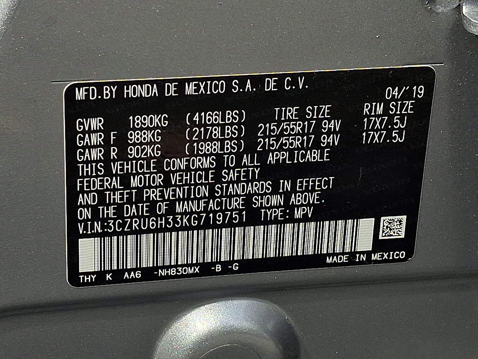 Used 2019 Honda HR-V LX image 26