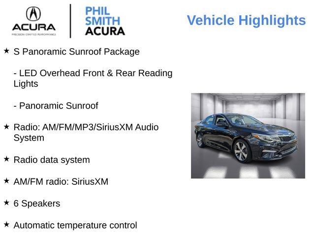 Used 2019 Kia Optima S w/ S Panoramic Sunroof Package image 4