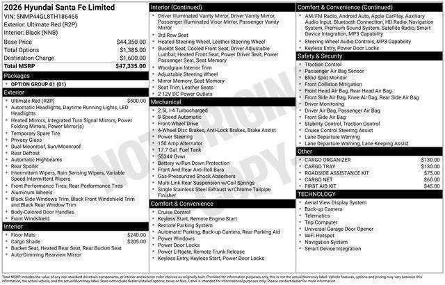 New 2026 Hyundai Santa Fe Limited image 28