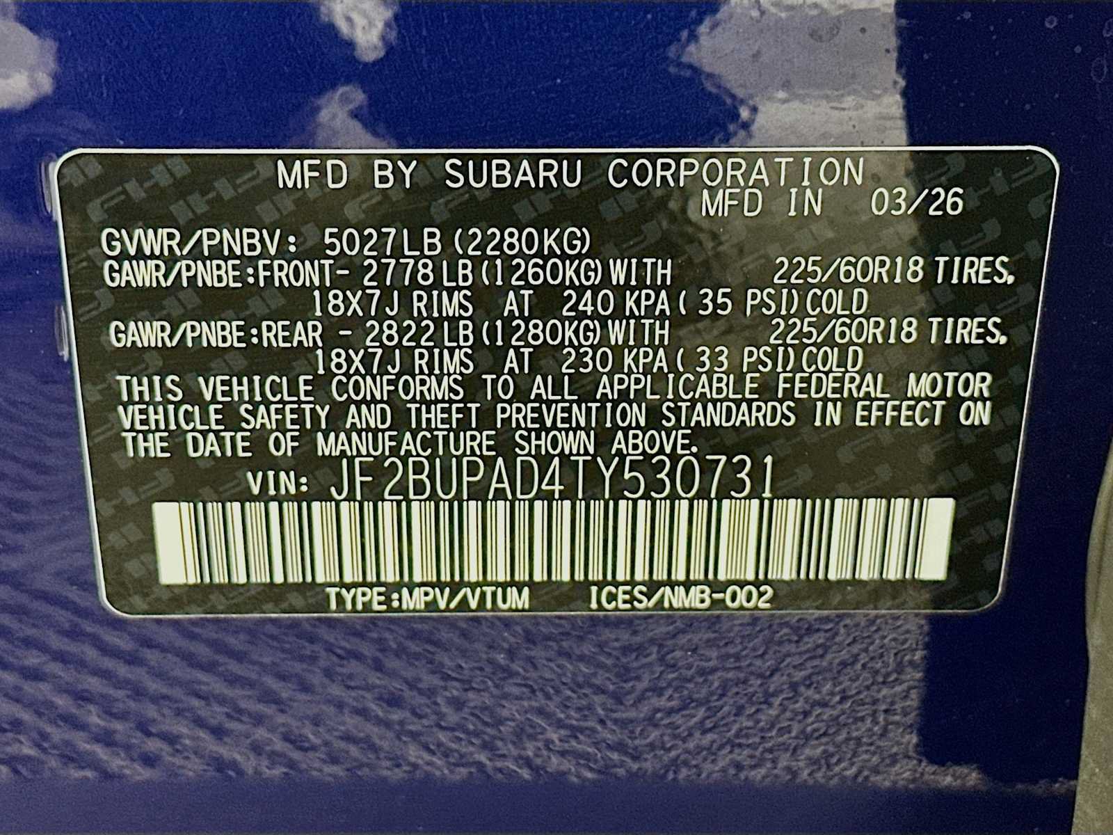 New 2026 Subaru Outback Premium AWD/4WD image 29