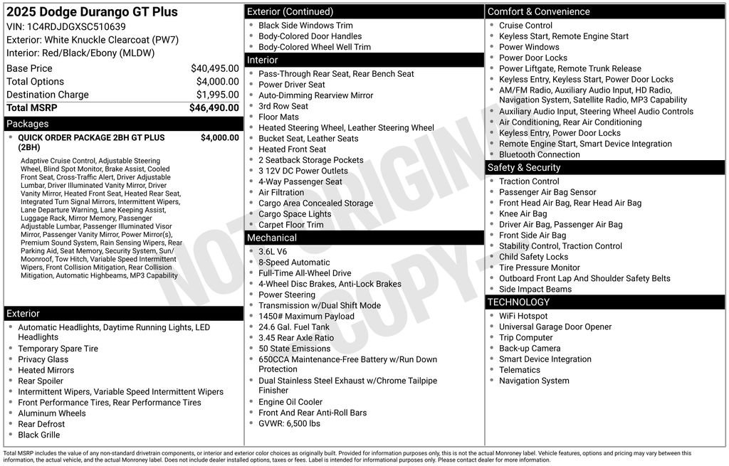 Used 2025 Dodge Durango GT AWD/4WD image 6