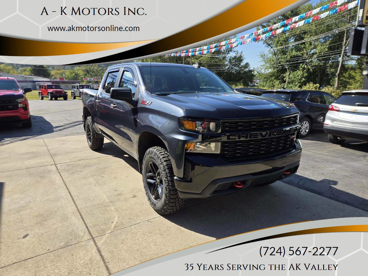 Used 2021 Chevrolet Silverado 1500 Custom Trail Boss w/ LPO, Dark Essentials Package