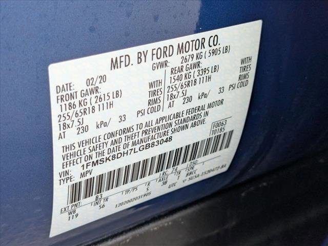 Used 2020 Ford Explorer XLT w/ Equipment Group 202A image 25