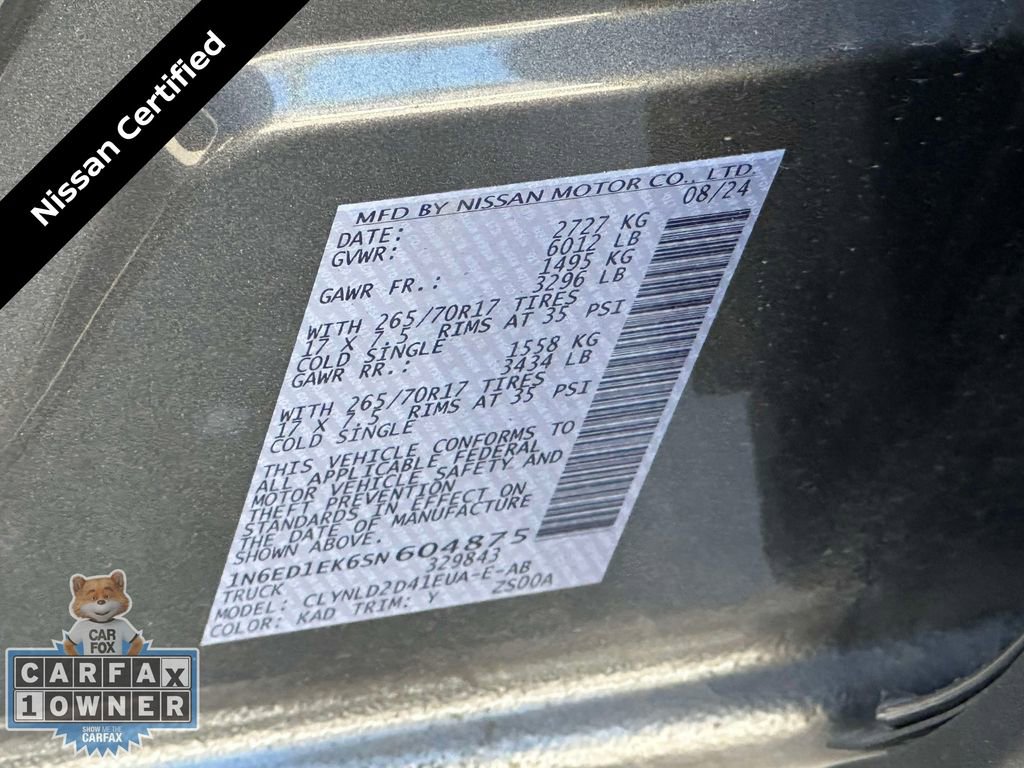 Certified 2025 Nissan Frontier PRO-4X w/ Pro Premium Package image 24