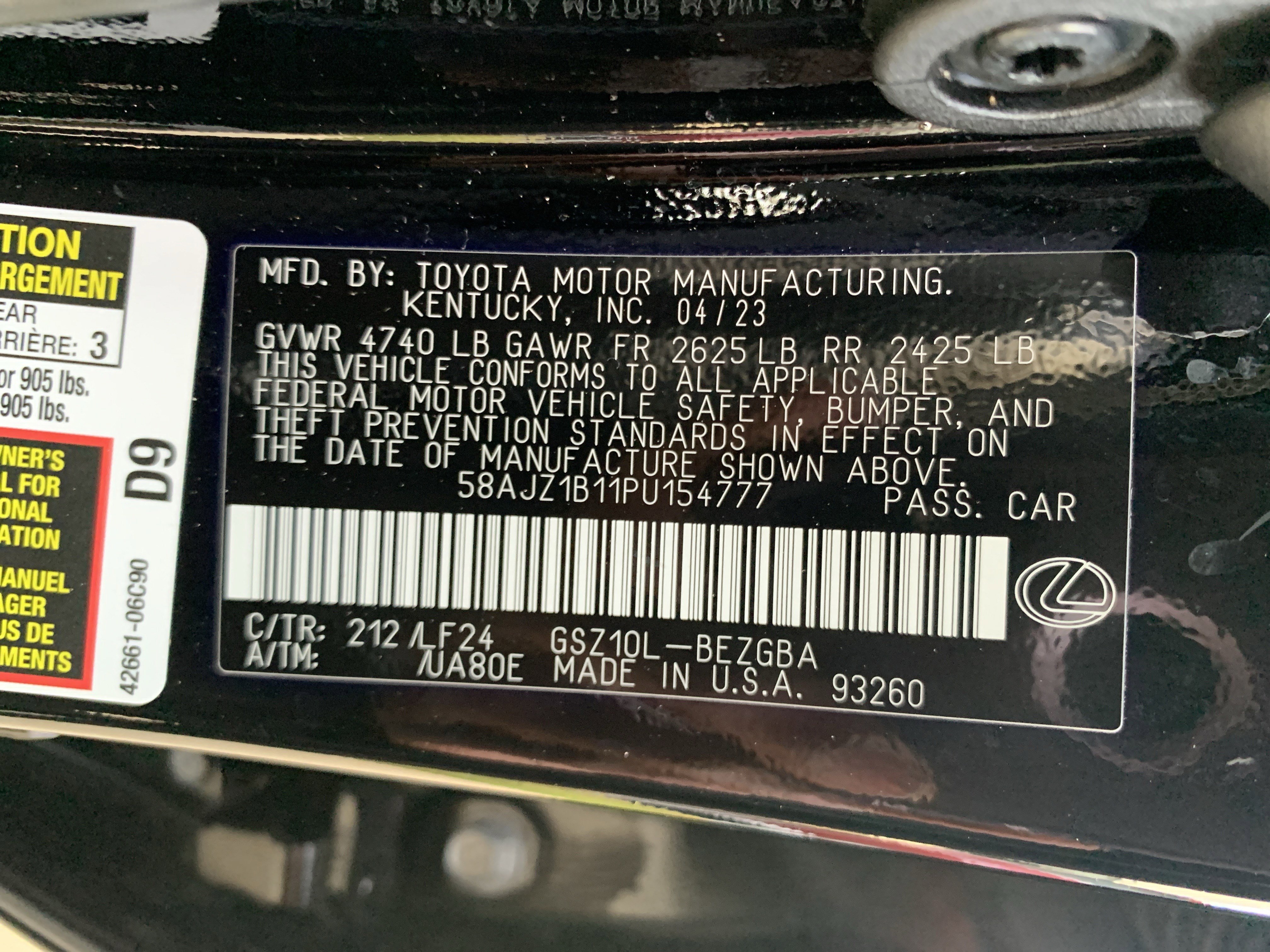 Used 2023 Lexus ES 350 F Sport image 36