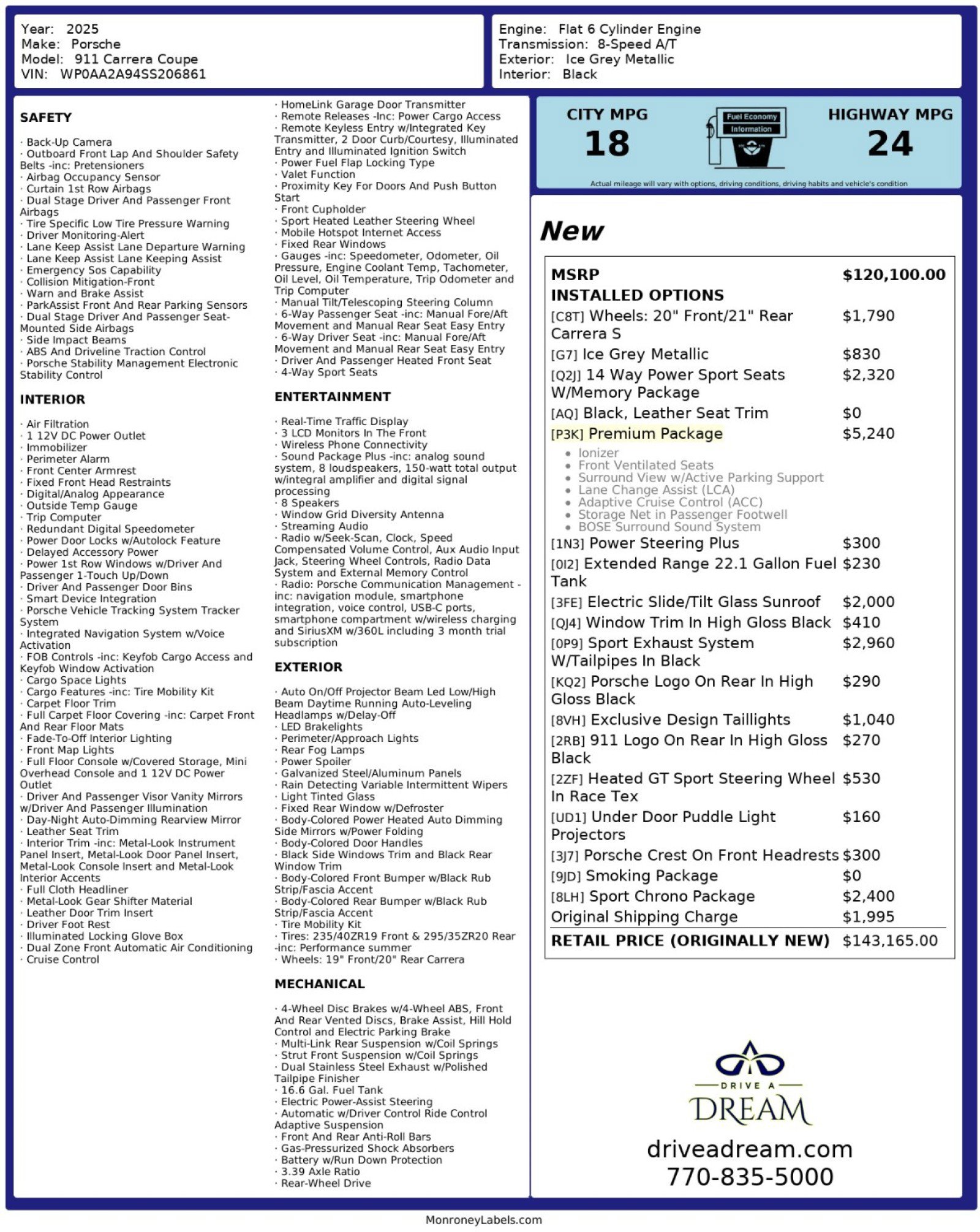 Used 2025 Porsche 911 Carrera RWD image 63