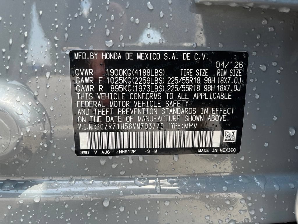 Certified 2027 Honda HR-V Sport image 10