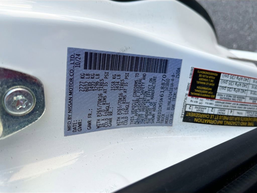 Used 2025 Nissan Frontier S w/ S Utility Package AWD/4WD image 28