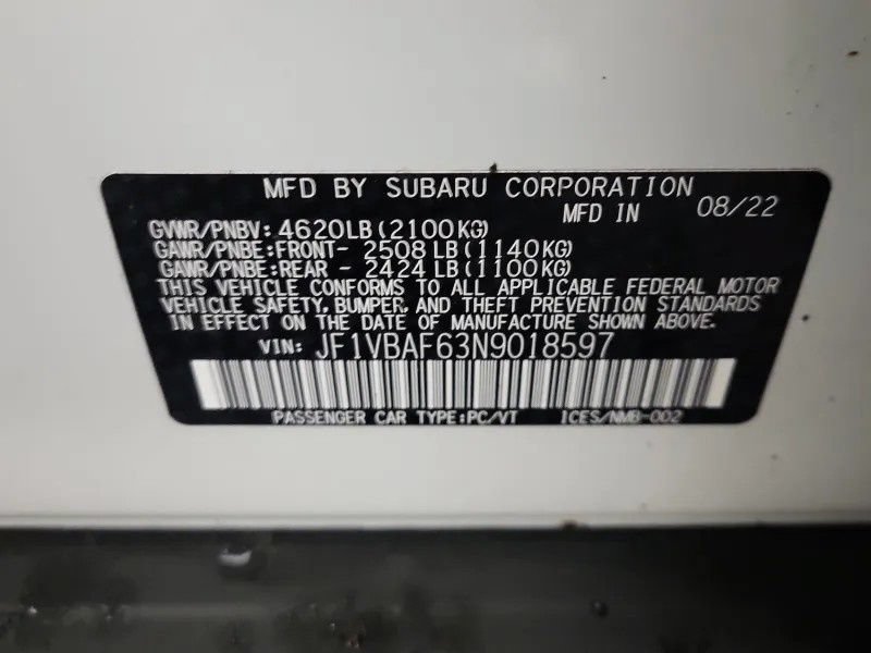 Used 2022 Subaru WRX Premium AWD/4WD image 25