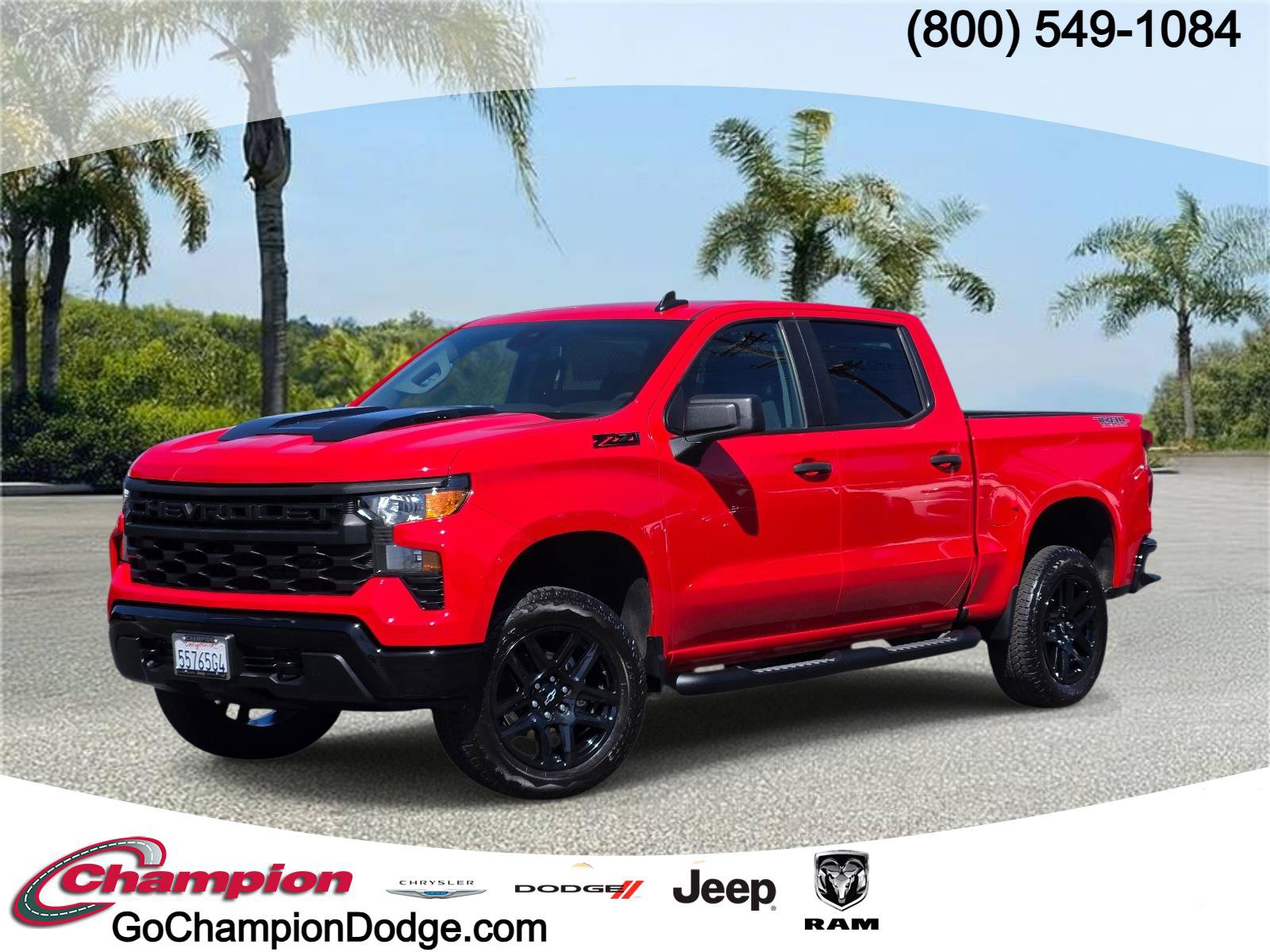 Used 2025 Chevrolet Silverado 1500 Custom Trail Boss w/ Turbomax Blackout Package AWD/4WD image 1