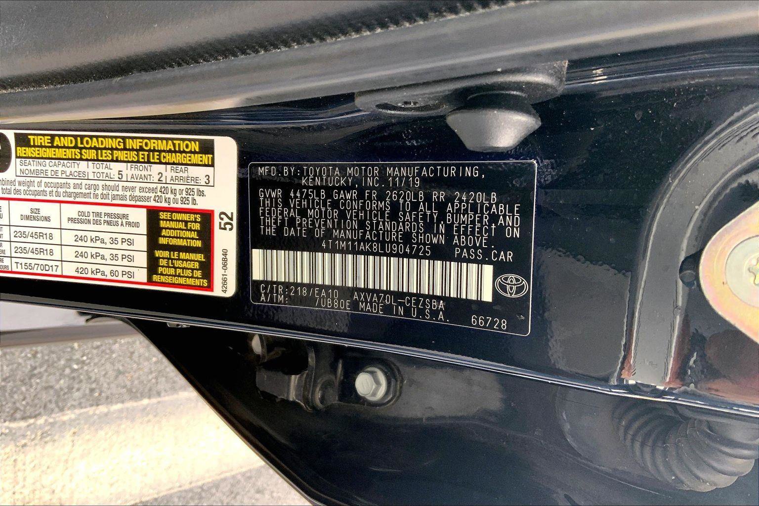 Used 2020 Toyota Camry SE w/ Convenience Package image 32