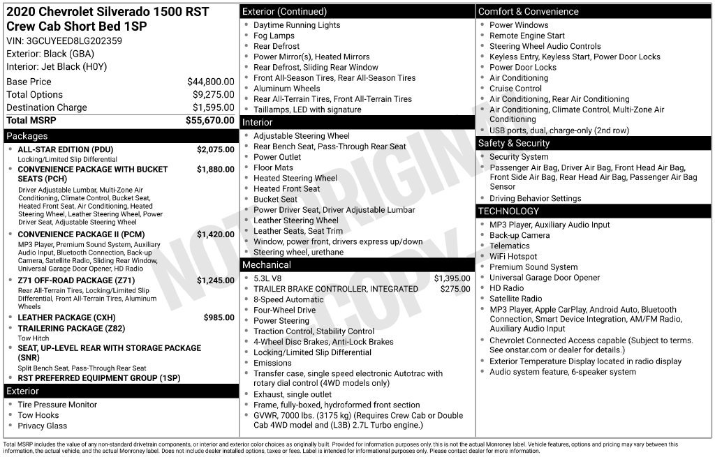 Used 2020 Chevrolet Silverado 1500 RST w/ All-Star Edition AWD/4WD image 29