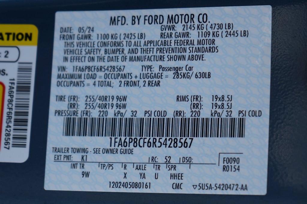 Used 2024 Ford Mustang GT Premium RWD image 48