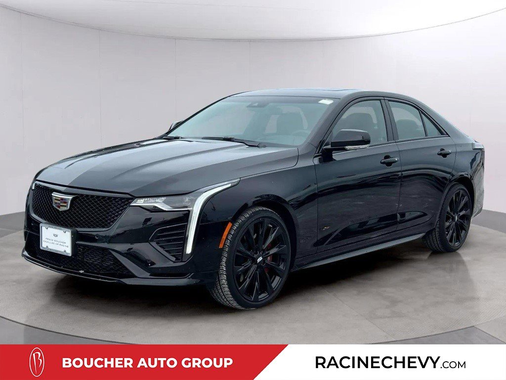 Certified 2025 Cadillac CT4 V w/ LPO, ONYX Package image 1