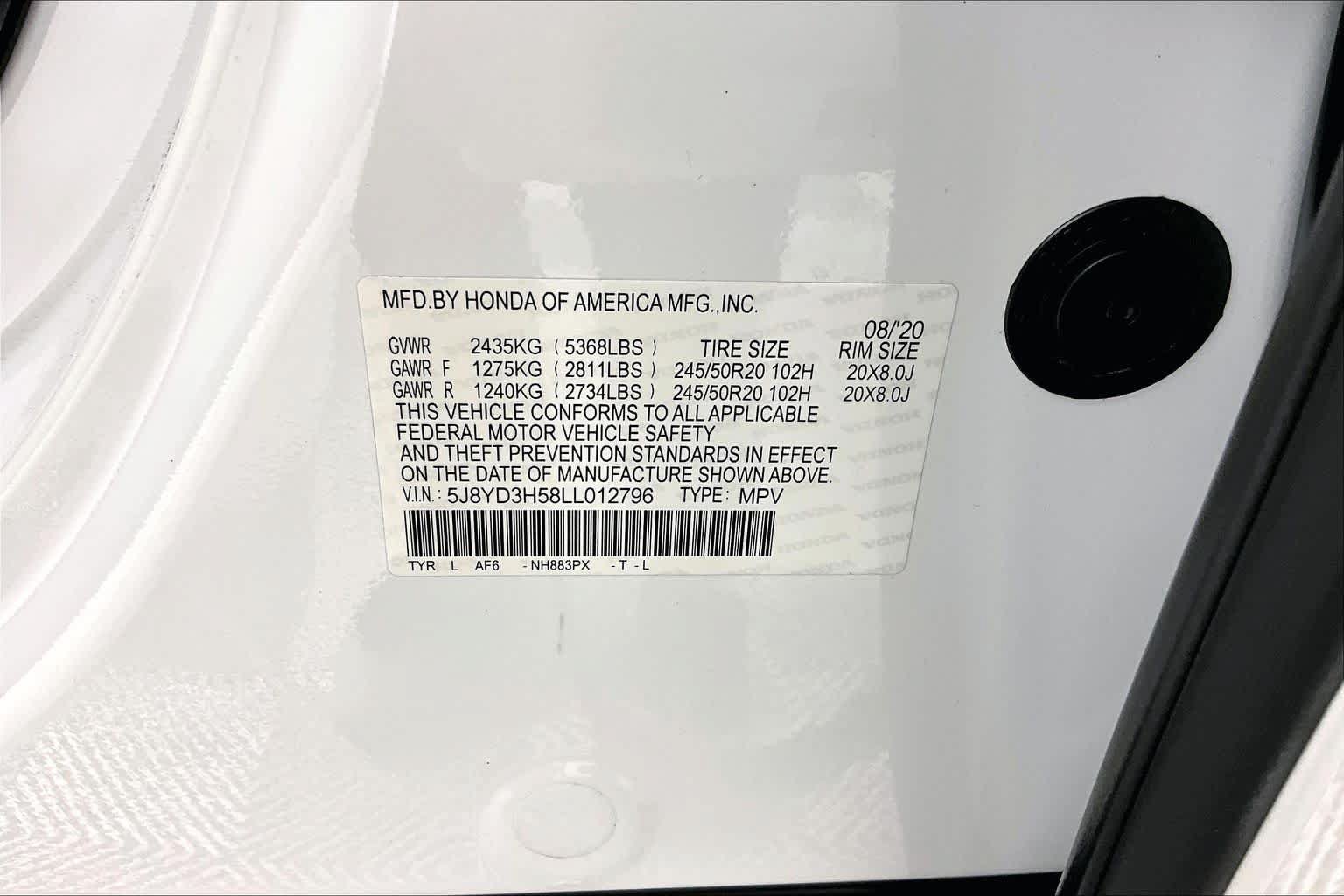 Used 2020 Acura MDX w/ Technology Package FWD image 35