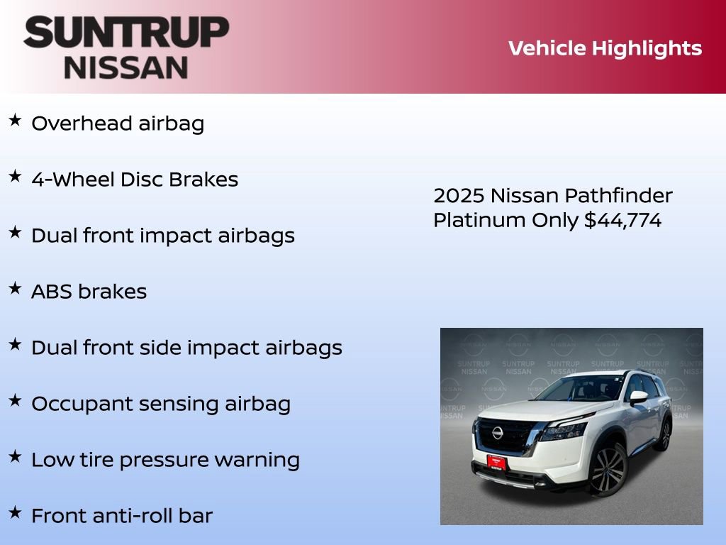 New 2025 Nissan Pathfinder Platinum w/ Cargo Package image 23