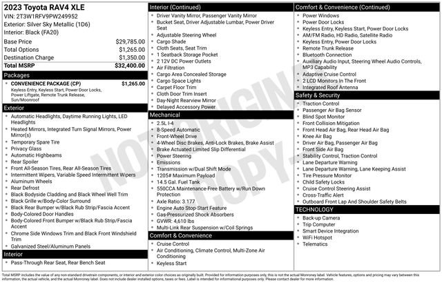 Used 2023 Toyota RAV4 XLE w/ Convenience Package FWD image 7