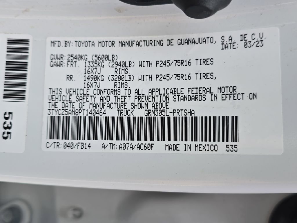 Certified 2023 Toyota Tacoma SR AWD/4WD image 36