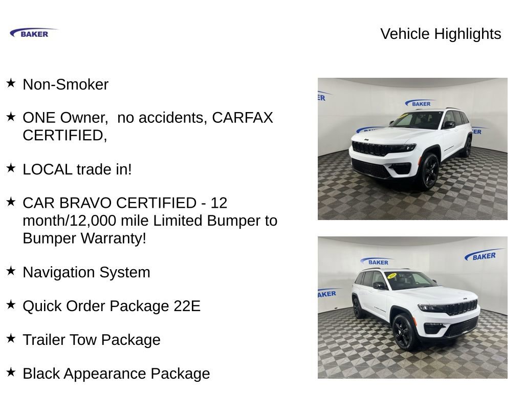 Used 2024 Jeep Grand Cherokee Limited w/ Black Appearance Package image 4