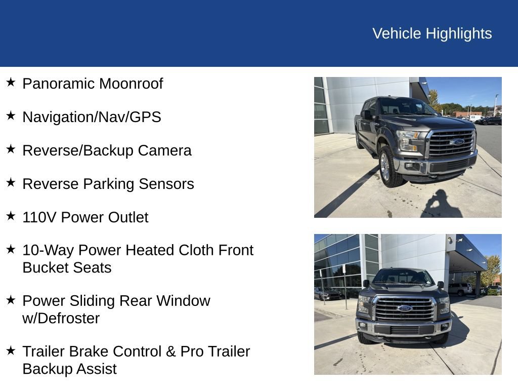 Used 2016 Ford F150 XLT w/ Equipment Group 302A Luxury AWD/4WD image 31