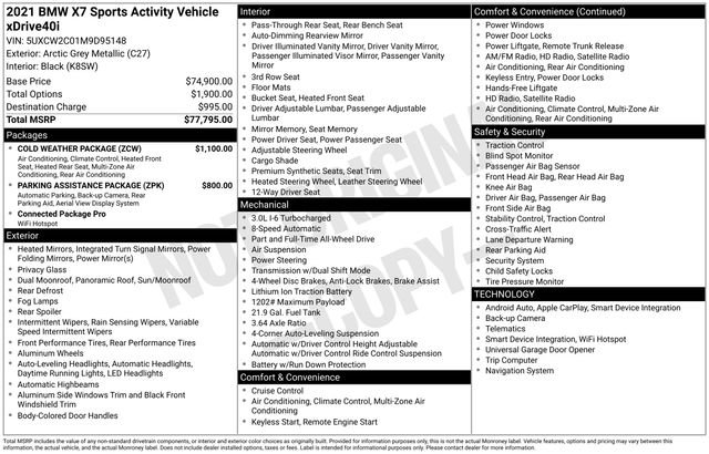 Used 2021 BMW X7 xDrive40i w/ Cold Weather Package image 15