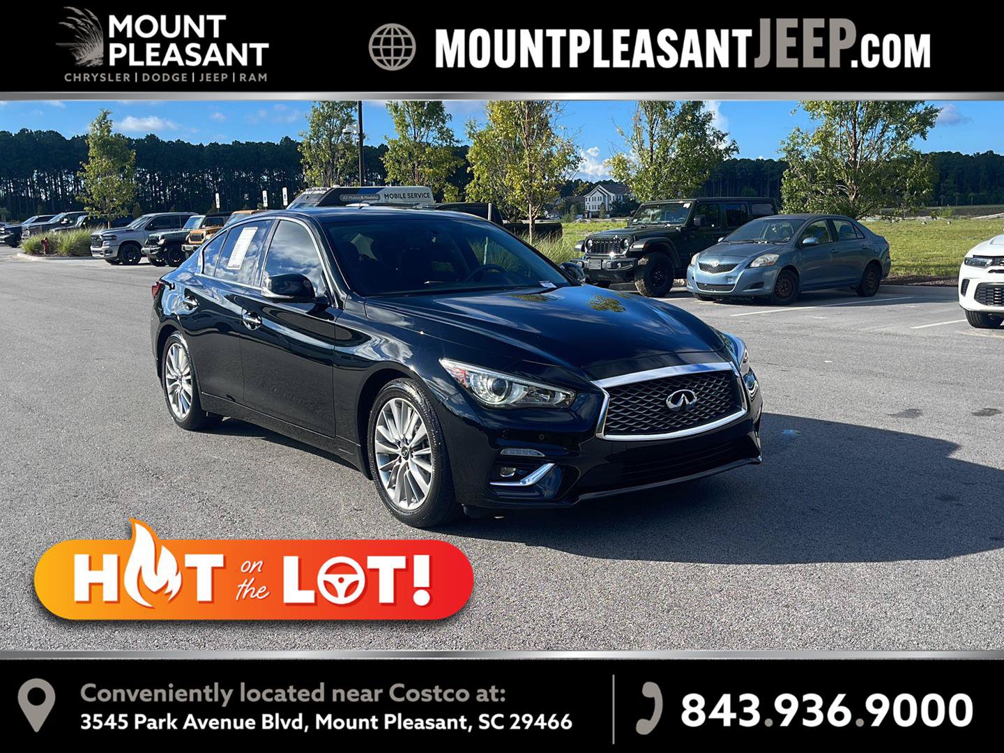 Used 2023 INFINITI Q50 Luxe w/ Cargo Package