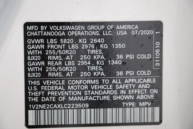 Used 2020 Volkswagen Atlas Cross Sport SEL Premium w/ Cross Sport MDO Package AWD/4WD image 41