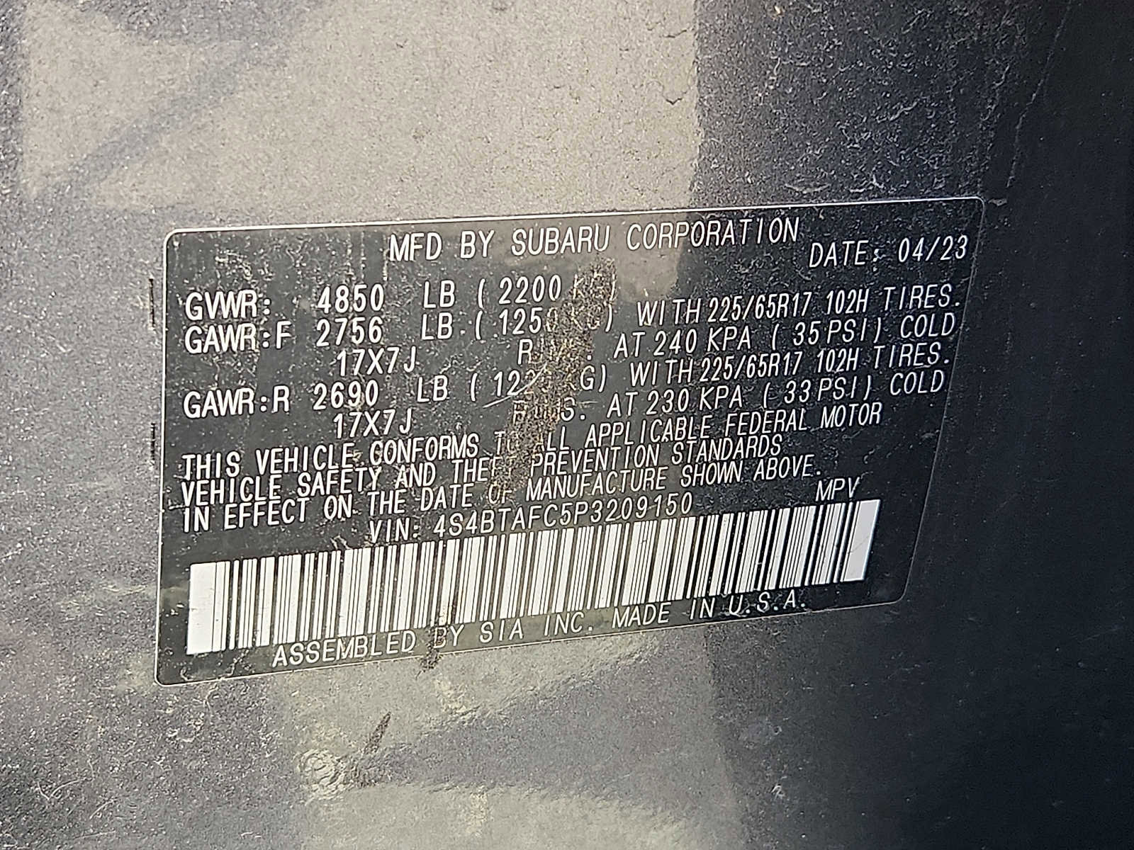 Used 2023 Subaru Outback Premium image 27